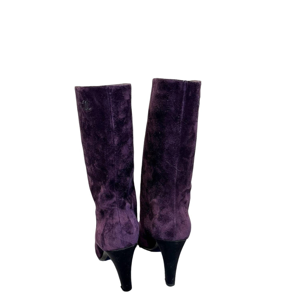 Chanel women's pointed toe booties