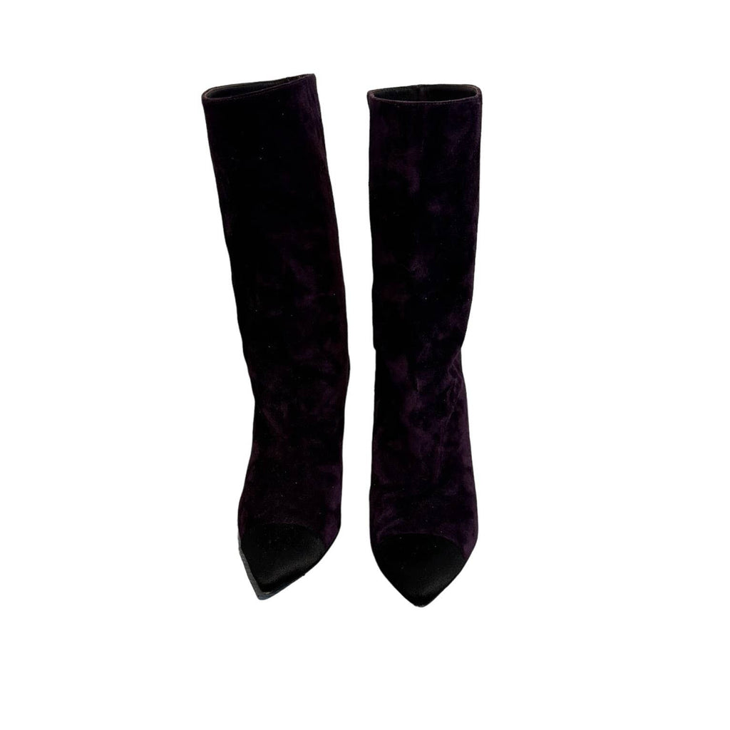 Chanel women's pointed toe booties