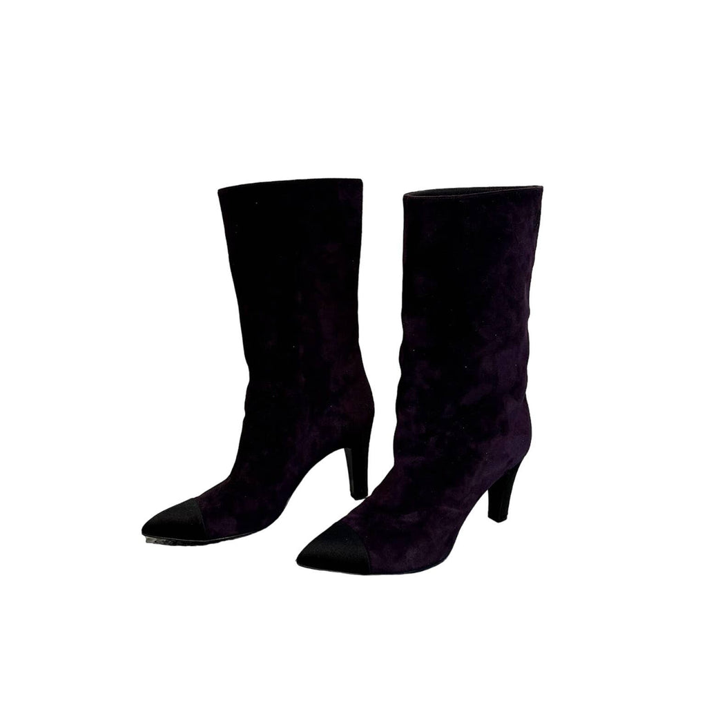 Chanel women's pointed toe booties