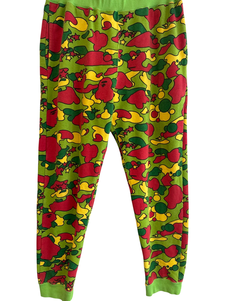 Men's Bape Green Cotton Sweatpants