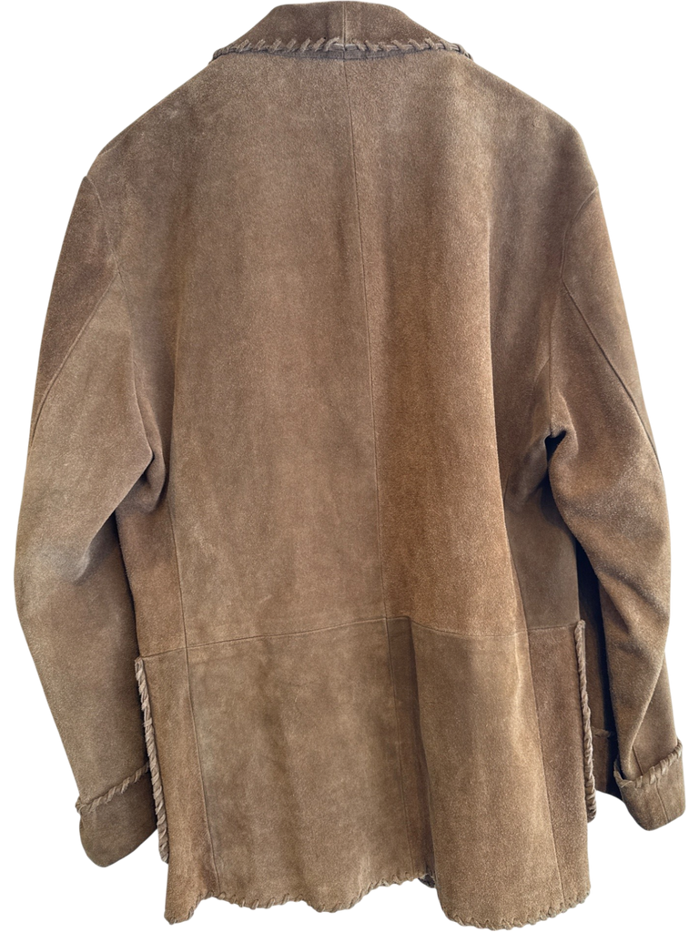 Men's Polo Country Tabacco Suede Size L Jacket