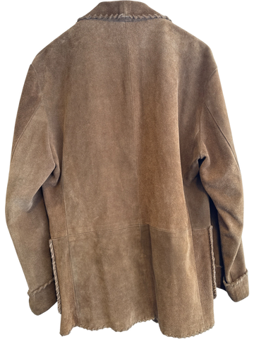 Men's Polo Country Tabacco Suede Size L Jacket