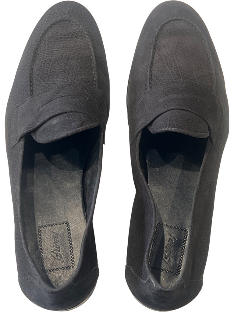 Men's Brioni Black Shoe Size 12 Loafer