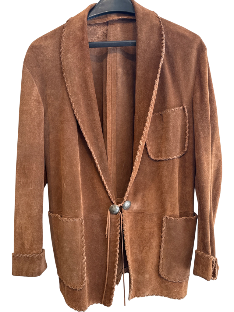 Men's Polo Country Tabacco Suede Size L Jacket