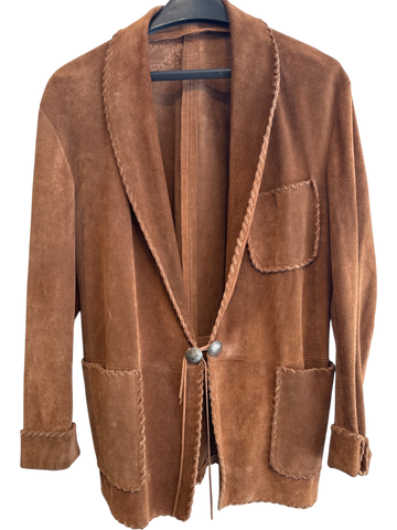 Men's Polo Country Tabacco Suede Size L Jacket