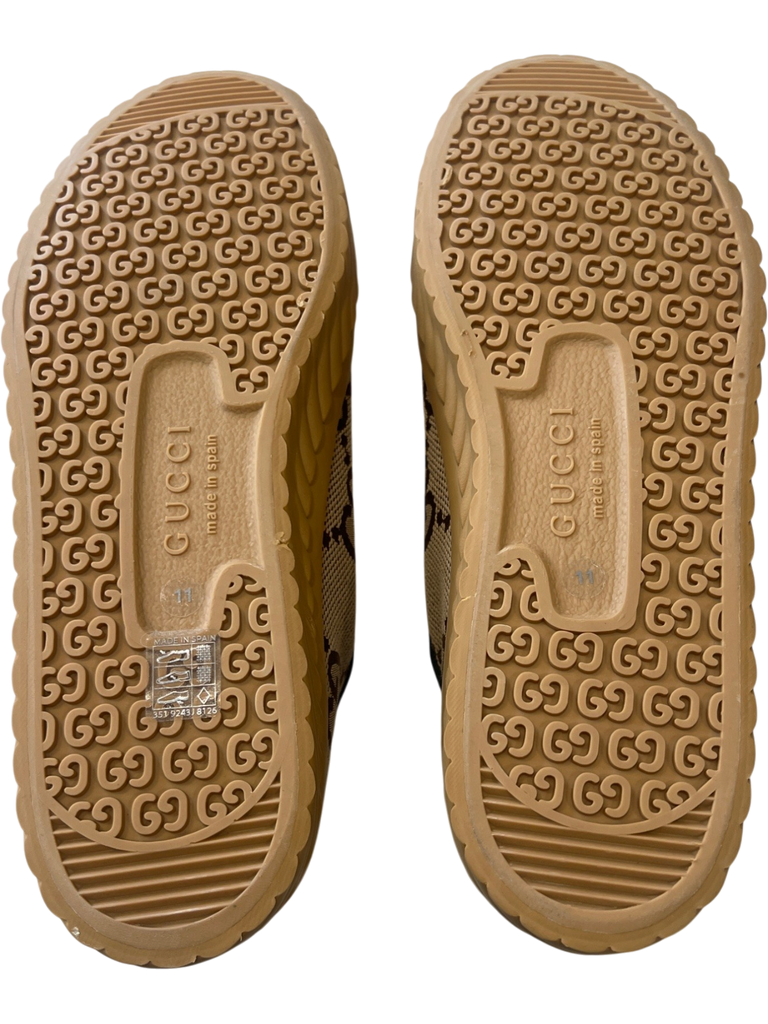 Men's Gucci Beige/Brown Shoe Size 11 Sneakers