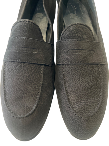 Men's Brioni Black Shoe Size 12 Loafer