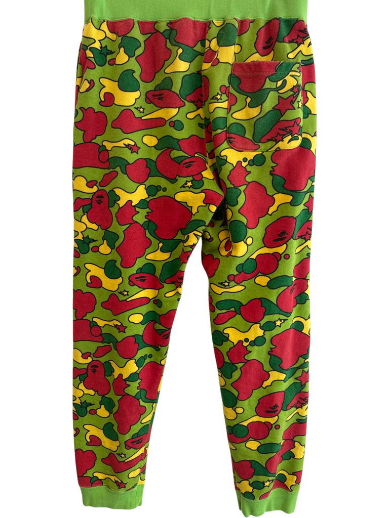 Men's Bape Green Cotton Sweatpants