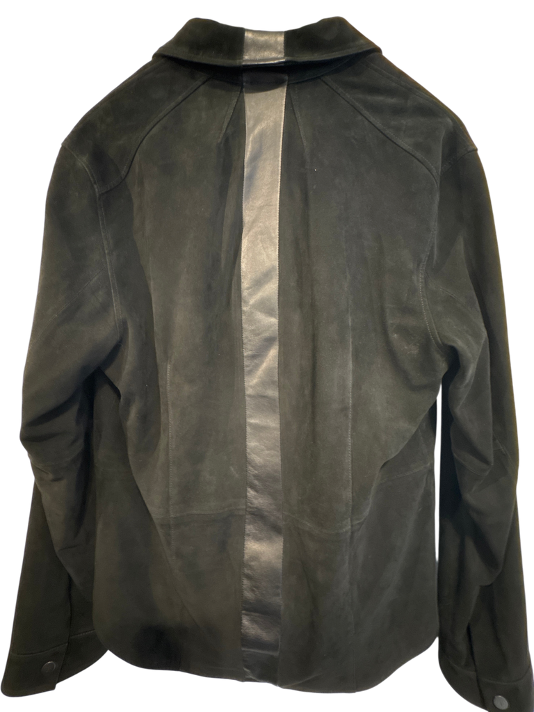 Men's John Varvatos Black Suede Size M Jacket