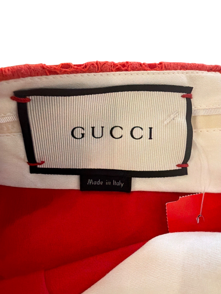 Men's Gucci Red Cotton Shorts