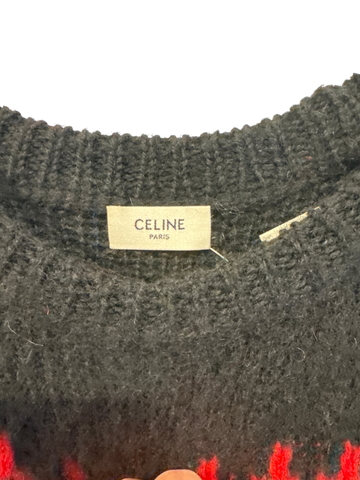 Men's Celine Black Wool Sweater