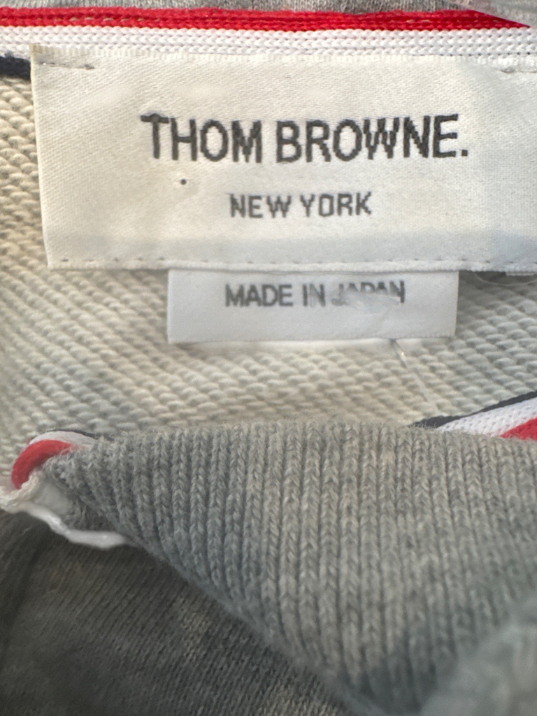 Men's Thom Browne Gray Cotton Terry Hoodie