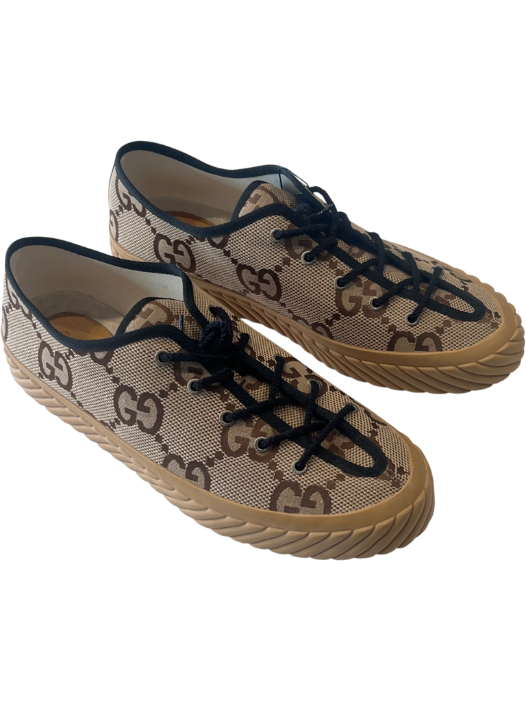 Men's Gucci Beige/Brown Shoe Size 11 Sneakers
