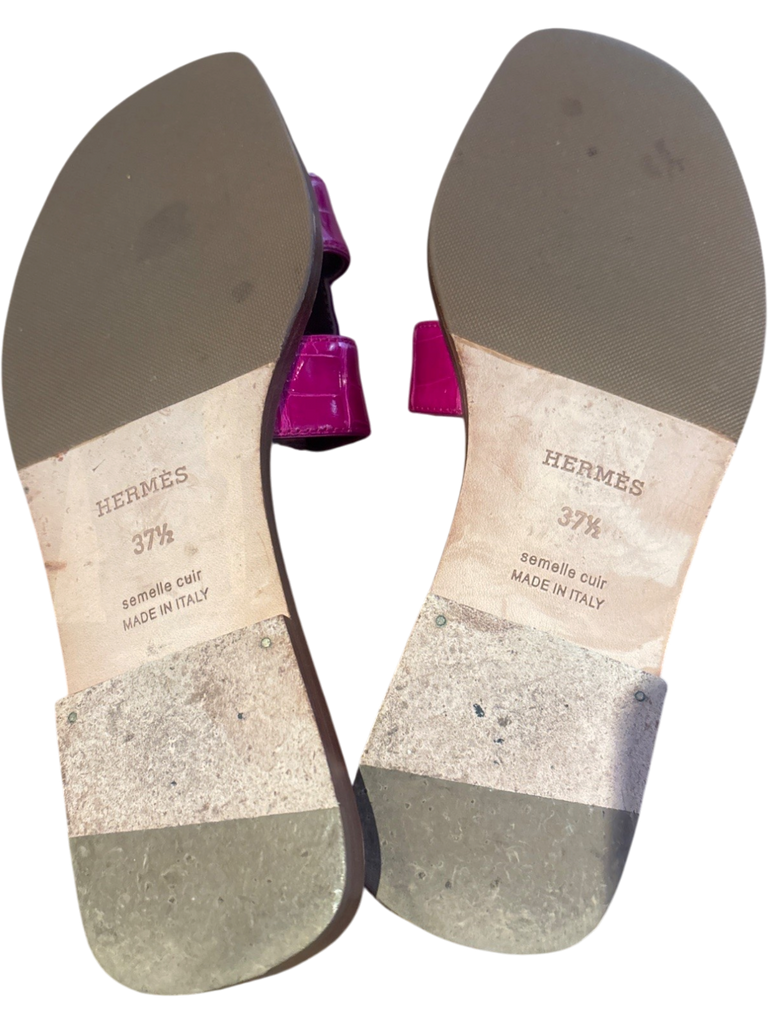 Women's HERMES Fuchsia Sandals