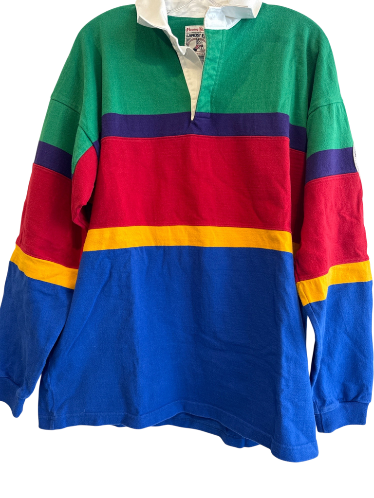 Men's Rowing Blazers Multi-Color Cotton Size L Polo