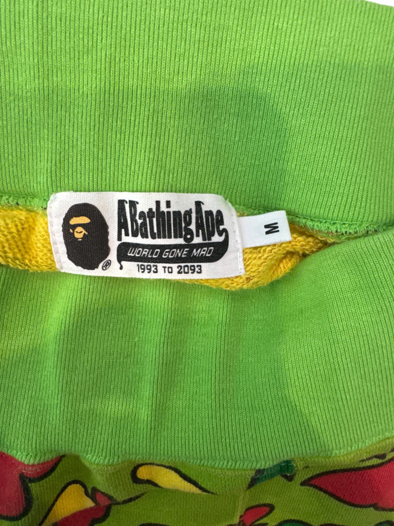 Men's Bape Green Cotton Sweatpants