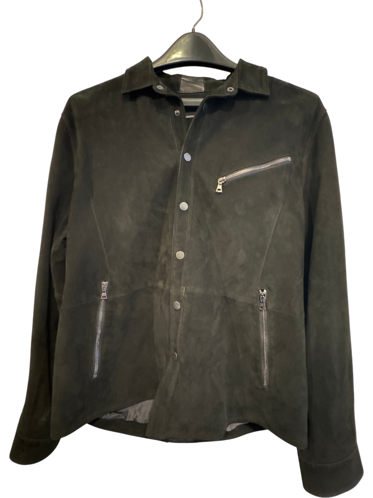 Men's John Varvatos Black Suede Size M Jacket