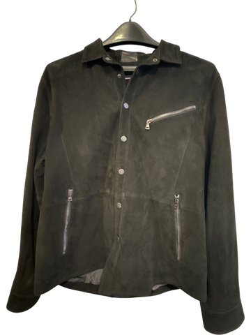 Men's John Varvatos Black Suede Size M Jacket