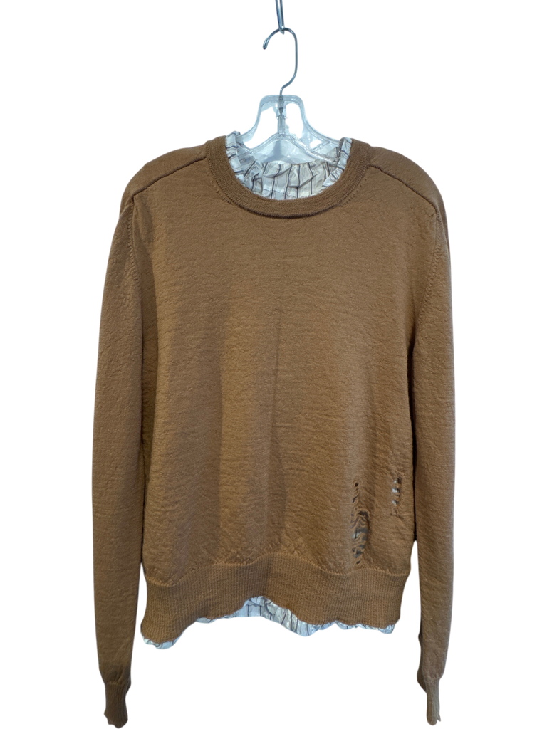 Men's Maison Margiela Paris Khaki Wool Sweater