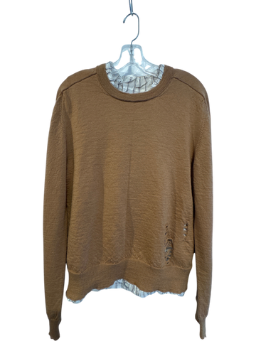 Men's Maison Margiela Paris Khaki Wool Sweater