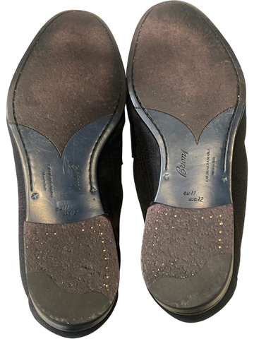 Men's Brioni Black Shoe Size 12 Loafer