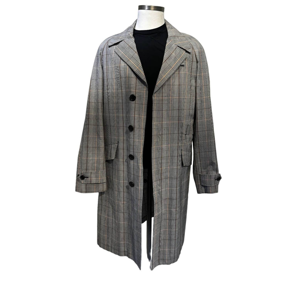 Yves Saint Laurent plaid coat