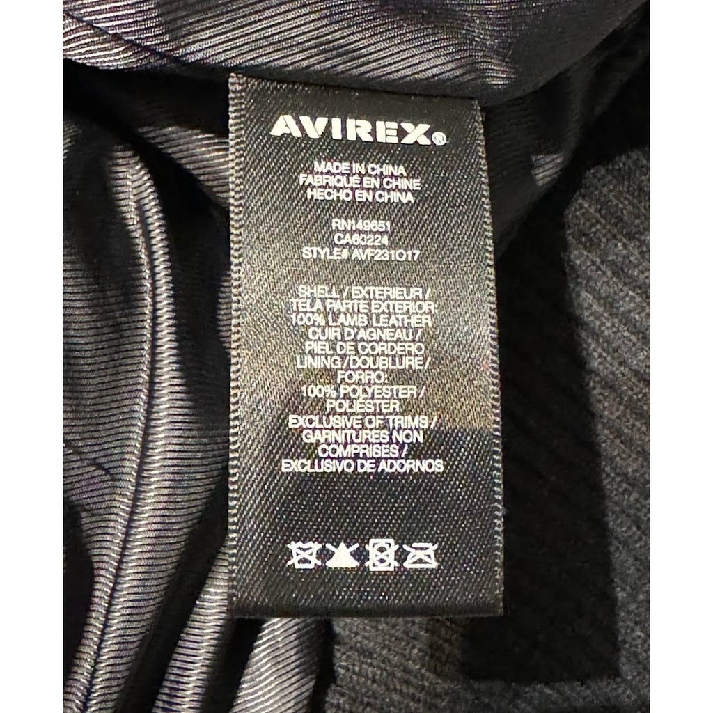 Avirex men's leather bomber jacket